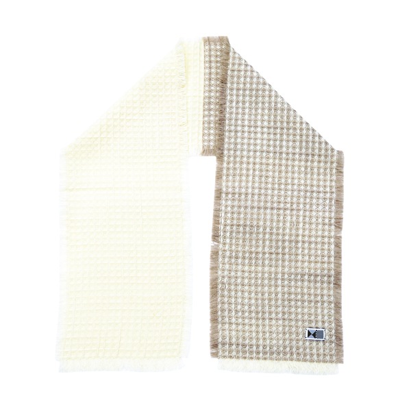 kijinokanosei ストール　“ワッフル-waffle- ” BEIGE　送料無料