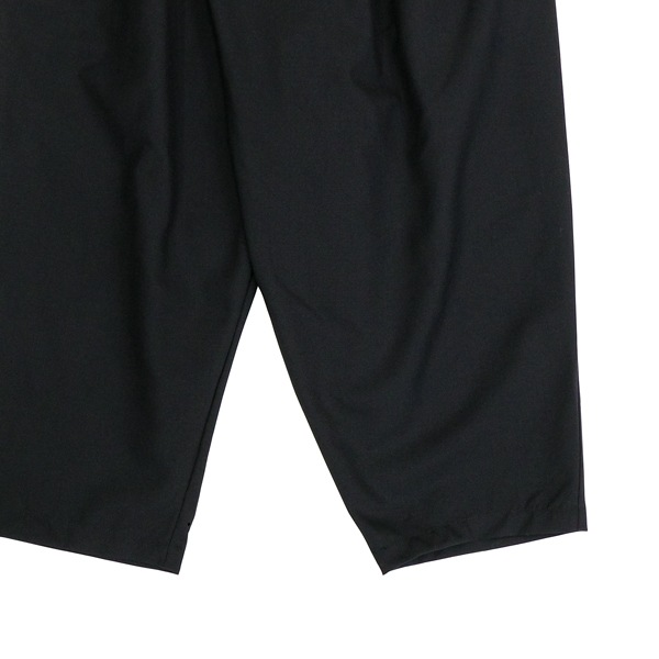 the last flower of the afternoon　むかしの花   Elastic waist wrap pants  Black　送料無料