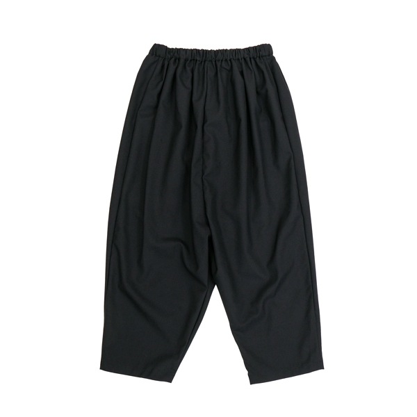 the last flower of the afternoon　むかしの花   Elastic waist wrap pants  Black　送料無料