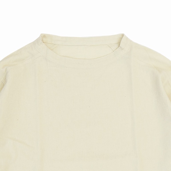 MITTAN　SH-127　綿絹楊柳長袖プルオーバー　生成　送料無料