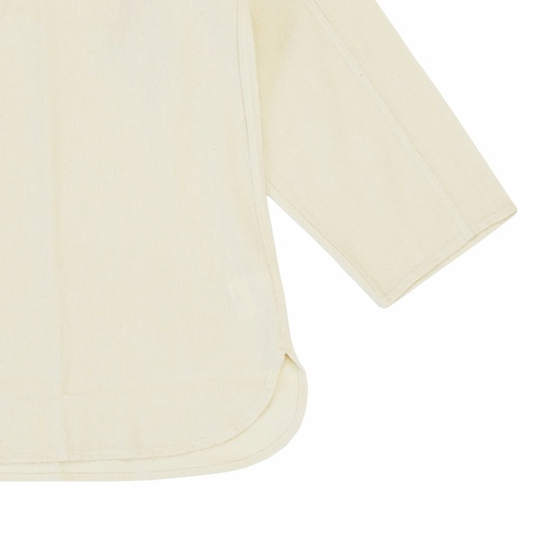 MITTAN　SH-127　綿絹楊柳長袖プルオーバー　生成　送料無料