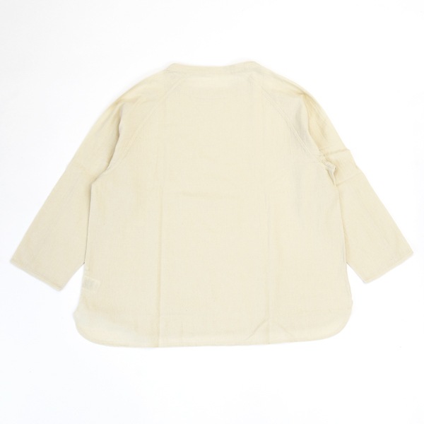 MITTAN　SH-127　綿絹楊柳長袖プルオーバー　生成　送料無料