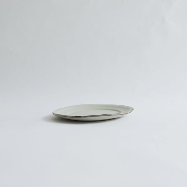 馬場勝文　土マットリム4.5寸皿　φ13㎝