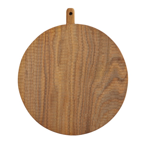 小沢賢一　くるみの木のカッティングボード　丸型　彫あり　Φ25cm　KM8