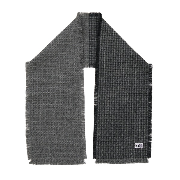 kijinokanosei ストール　“ワッフル-waffle- ” CHARCOAL　GRAY　送料無料