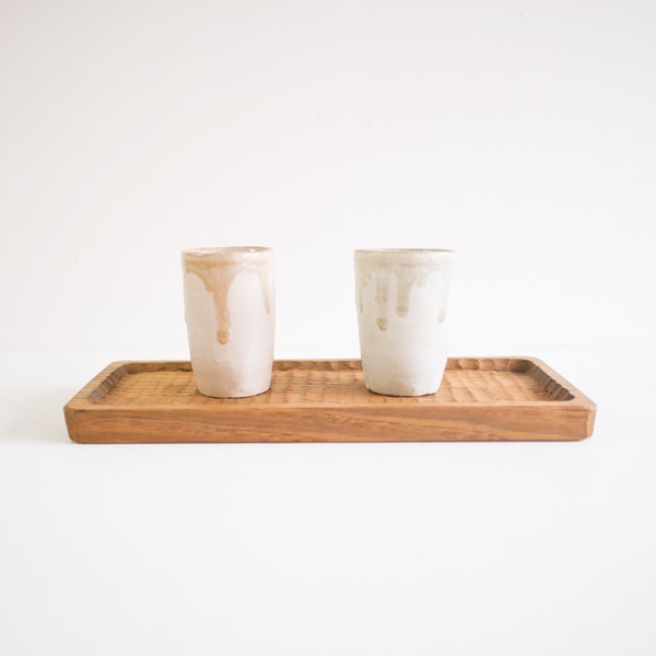 大矢拓郎 我谷盆 長方 大矢拓郎 欅拭き漆丸盆