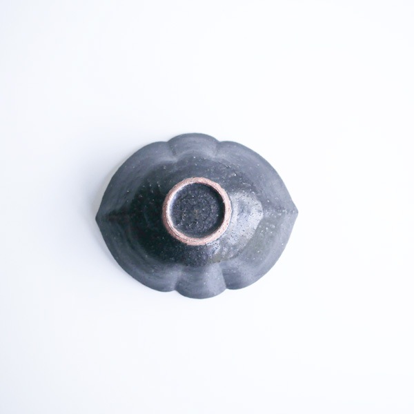 瑠璃釉 兎 置物 高12cm 骨董(LC999) 黒木泰等 黒滴釉蝶小鉢 12×14cm
