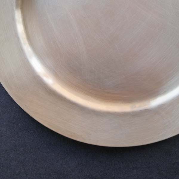 yuta須原健夫 真鍮リム皿　Φ20.5ｃｍ