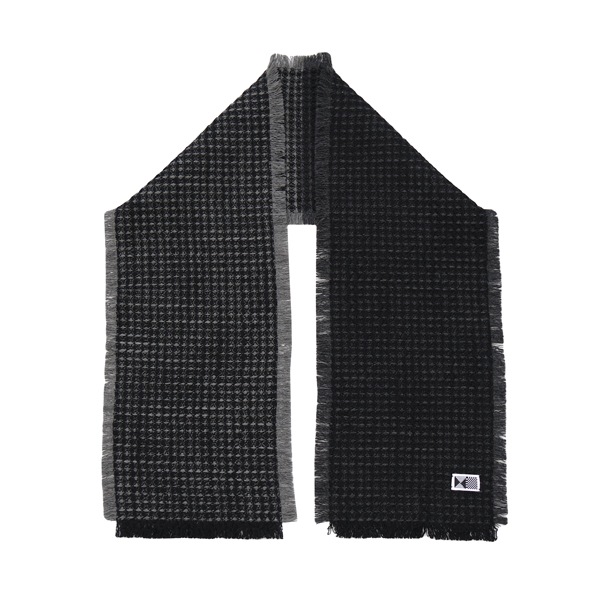 kijinokanosei ストール　“ワッフル-waffle- ” BLACK　送料無料