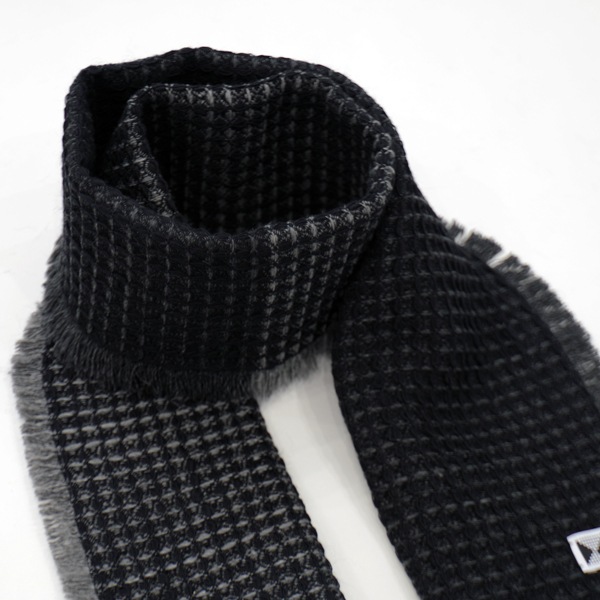 kijinokanosei ストール　“ワッフル-waffle- ” BLACK　送料無料