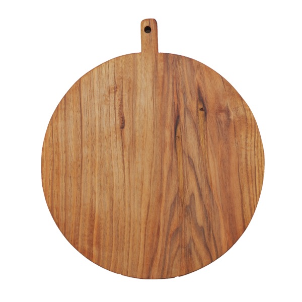 小沢賢一　くるみの木のカッティングボード　丸型　彫あり　Φ25cm　KM21