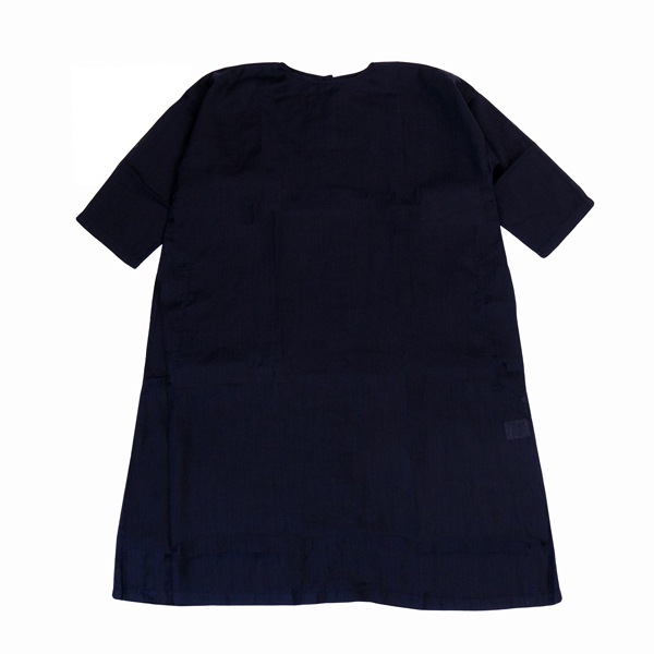 MITTAN　OP-13　ラミーシルクワンピース　濃紺　送料無料