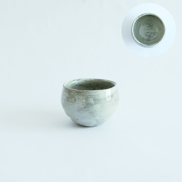 馬場勝文　刷毛目丸カップ　　H5ｃｍ