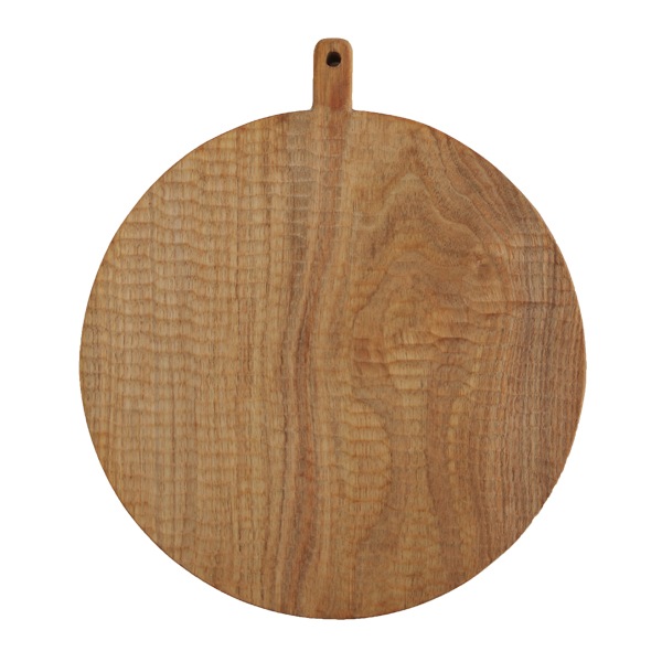 小沢賢一　くるみの木のカッティングボード　丸型　彫あり　Φ25cm　KM1