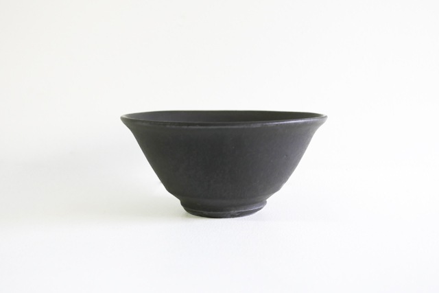 馬場勝文　黒釉小丼　