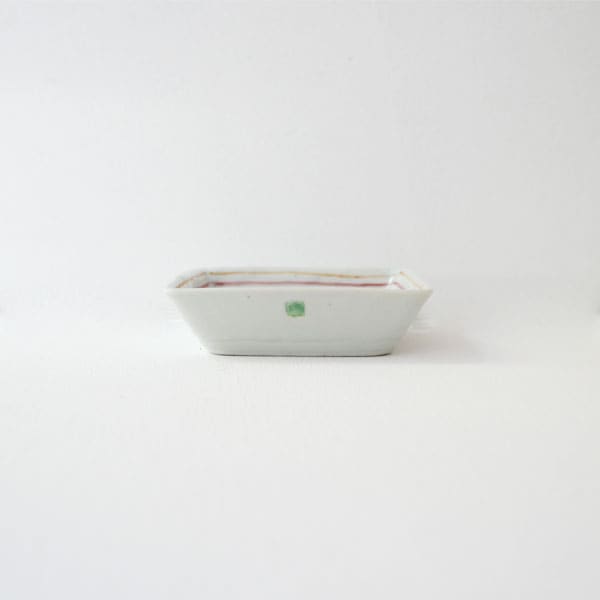 中尾万作　皿 中尾万作 色コマ角皿 13cm×13cm