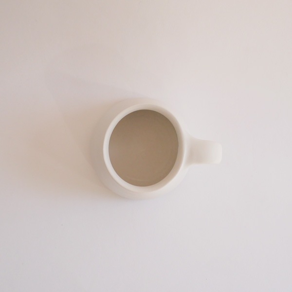 馬場勝文　白磁マットBHマグ・角