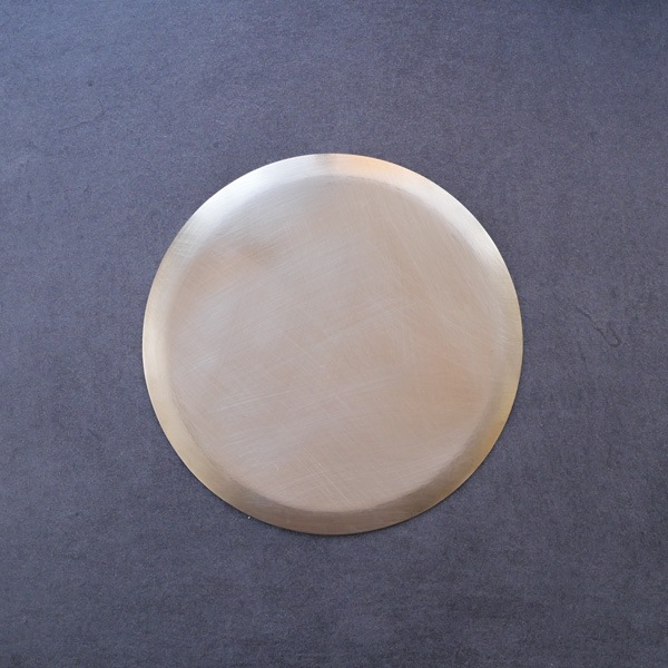 yuta須原健夫 17cm皿　真鍮　Φ17ｃｍ
