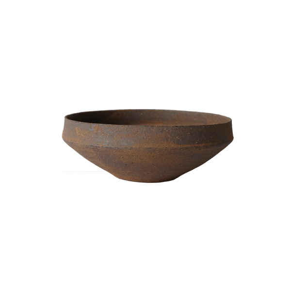 二階堂明弘　やきしめドラ小鉢　赤　Φ14cm　H5cm