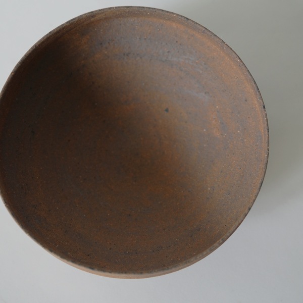 二階堂明弘　やきしめドラ小鉢　赤　Φ14cm　H5cm