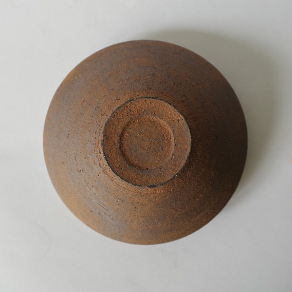 二階堂明弘　やきしめドラ小鉢　赤　Φ14cm　H5cm