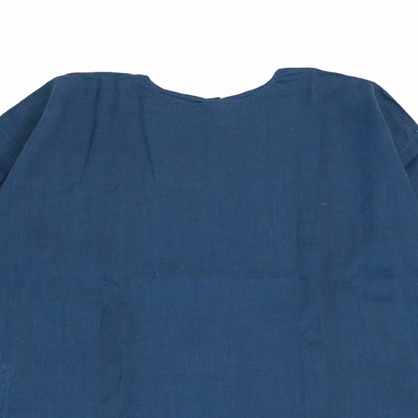 MITTAN　OP-13C　ラミーシルクワンピース　藍×胡桃　送料無料