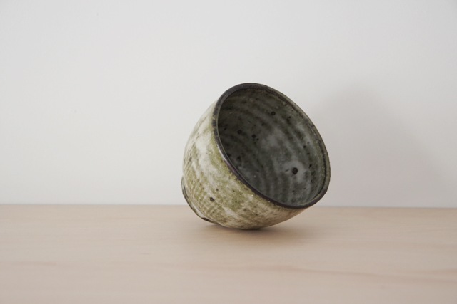 小野哲平　薪窯くし目湯呑　大