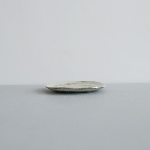 馬場勝文　刷毛目4.5寸皿　Φ13cm