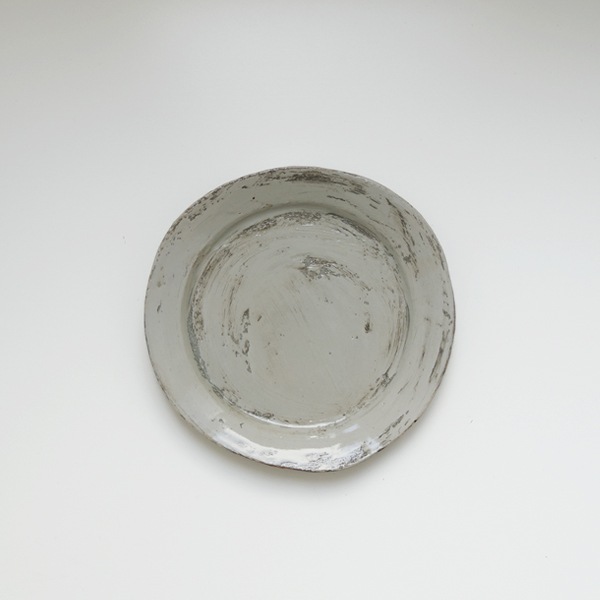 馬場勝文　刷毛目リム5.5寸皿　