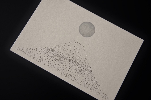 素描家しゅんしゅん　fuji 銀月（活版印刷）