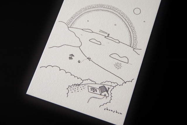 素描家しゅんしゅん　夜の虹