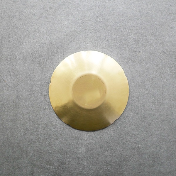 yuta須原健夫 輪花皿　真鍮　Φ11ｃｍ