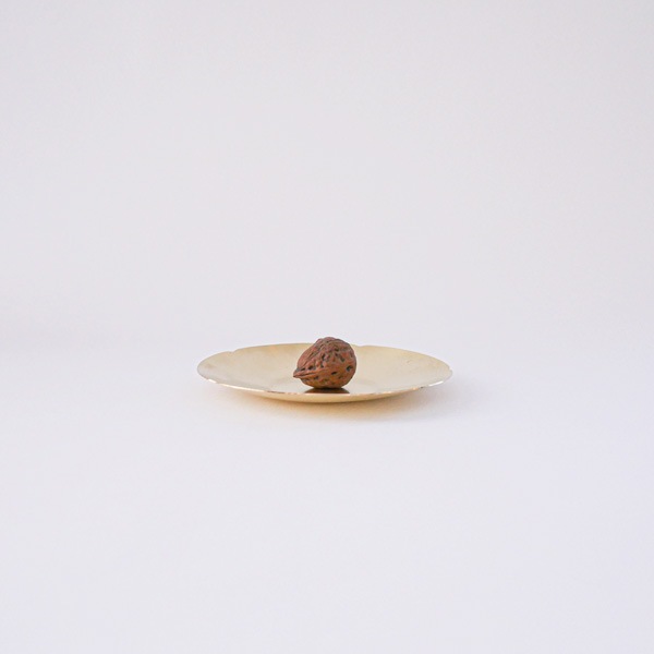 yuta須原健夫 輪花皿　真鍮　Φ11ｃｍ