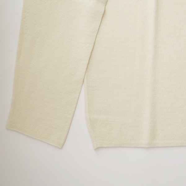 MITTAN　強撚ウールニット長袖　生成　　送料無料