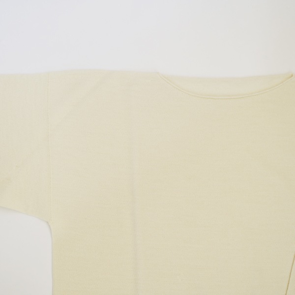 MITTAN　強撚ウールニット長袖　生成　　送料無料