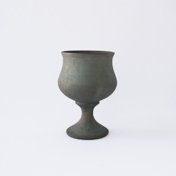 瀬川辰馬　硫化銀彩酒器 大　B　H13ｃｍ
