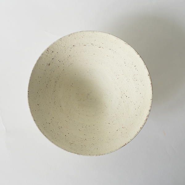 二階堂明弘　やきしめ小鉢　白　Φ15.5ｃｍ　Ｈ6ｃｍ