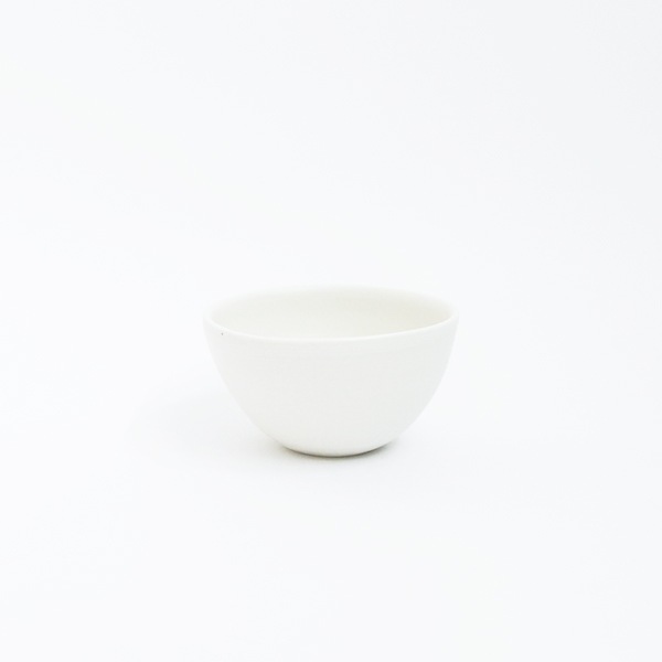 馬場勝文　白磁マット　くみだし　H5.5cm