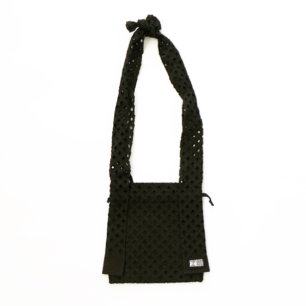toss！×kijinokanosei kinchaku bag S ami-atuji BK 送料無料