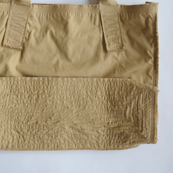 MITTAN　 綿麻ウェザーレイヤードバッグ大　薄茶　　送料無料　BA-19