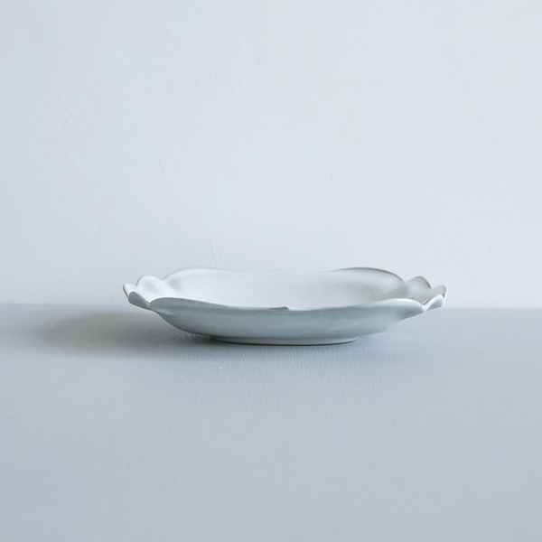 上國料正記　ひし形中皿　13.5×21.5cm