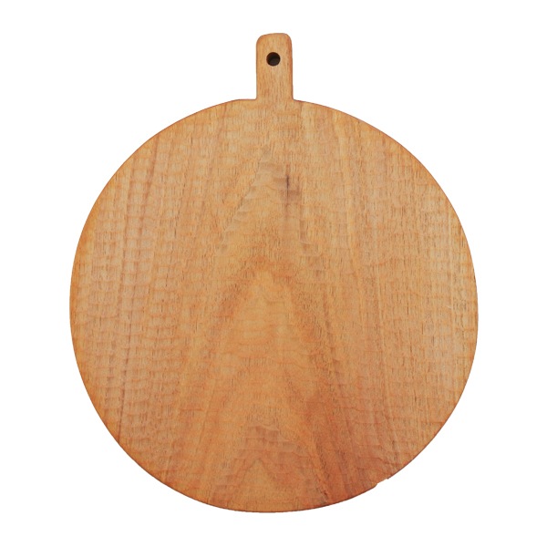 小沢賢一　くるみの木のカッティングボード　丸型　彫あり　Φ25cm　KM25