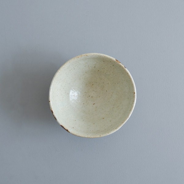 及川静香　粉引削り飯碗　小　モデル：B　Φ12ｃｍ　H6cm