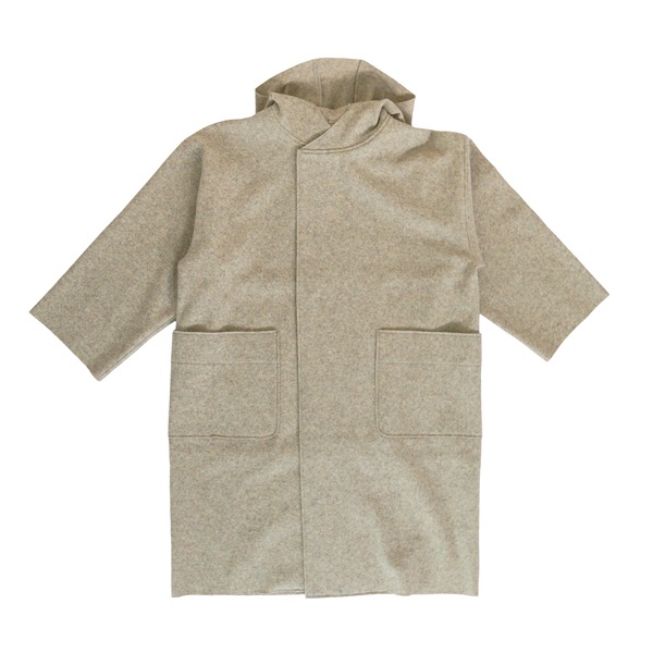 MITTAN　CT-49　圧縮ウールニットフードコート　size1　薄茶　送料無料