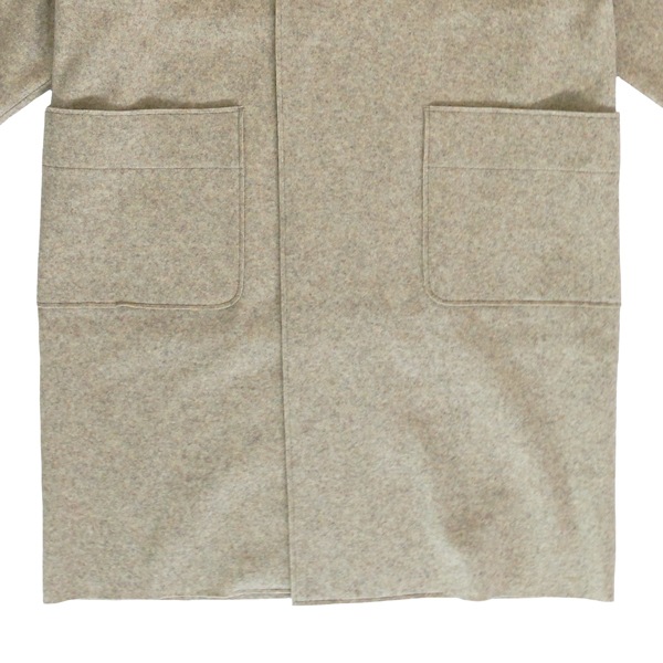 MITTAN　CT-49　圧縮ウールニットフードコート　size1　薄茶　送料無料