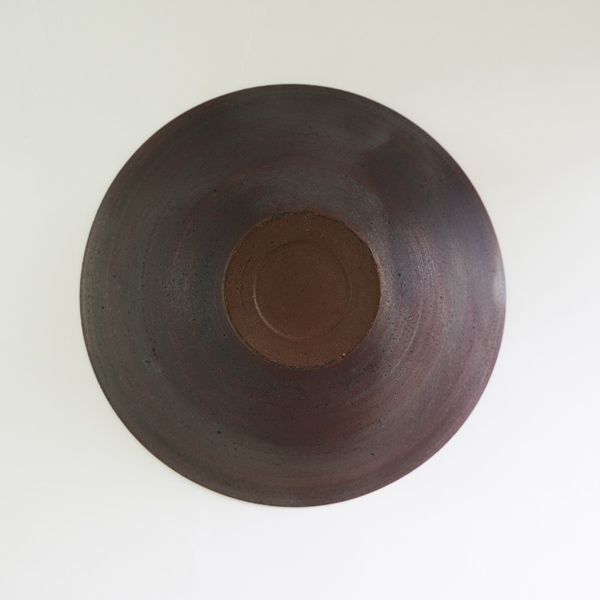 二階堂明弘 錆器 リム皿 (φ17.5cm) Akihiro Nikaido Rim Plate