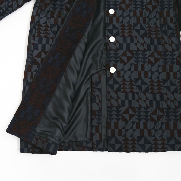 kijinokanosei ロングコート　“つみきのいえ-tsumikinoie- ”　Navy　送料無料