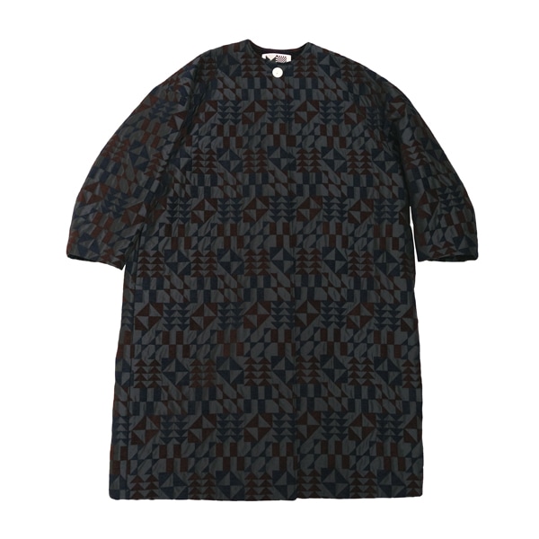 kijinokanosei ロングコート　“つみきのいえ-tsumikinoie- ”　Navy　送料無料