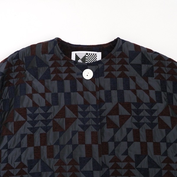 kijinokanosei ロングコート　“つみきのいえ-tsumikinoie- ”　Navy　送料無料