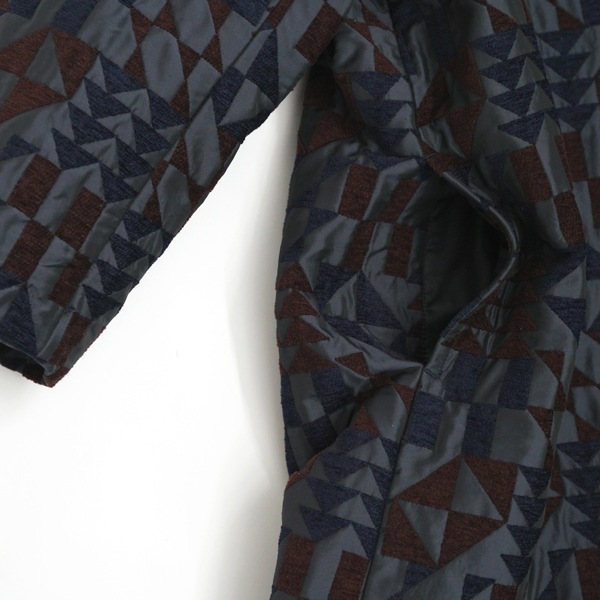 kijinokanosei ロングコート　“つみきのいえ-tsumikinoie- ”　Navy　送料無料